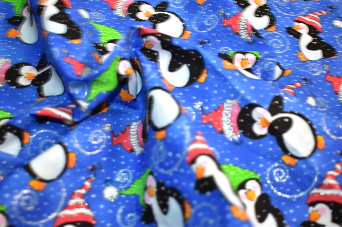 Blue Printed 100% Cotton Fabric