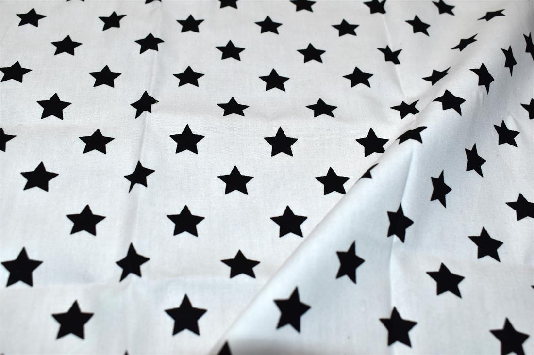 White & Black Printed 100% Cotton Fabric