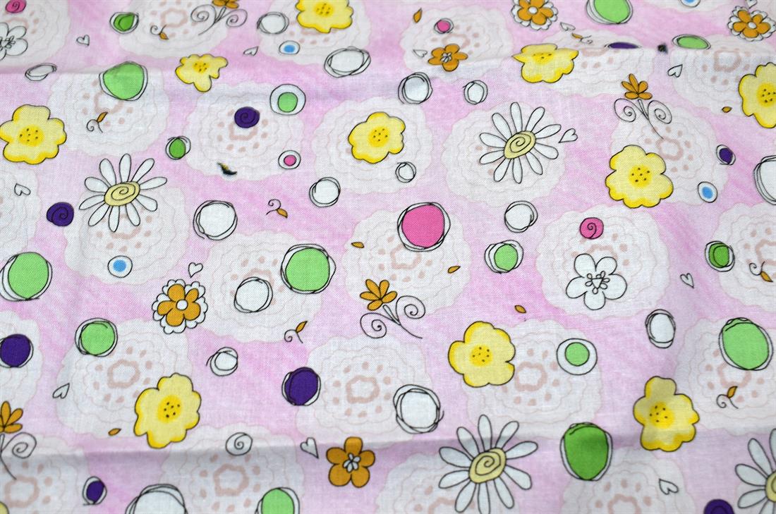 Light Pink Printed 100% Cotton Fabric