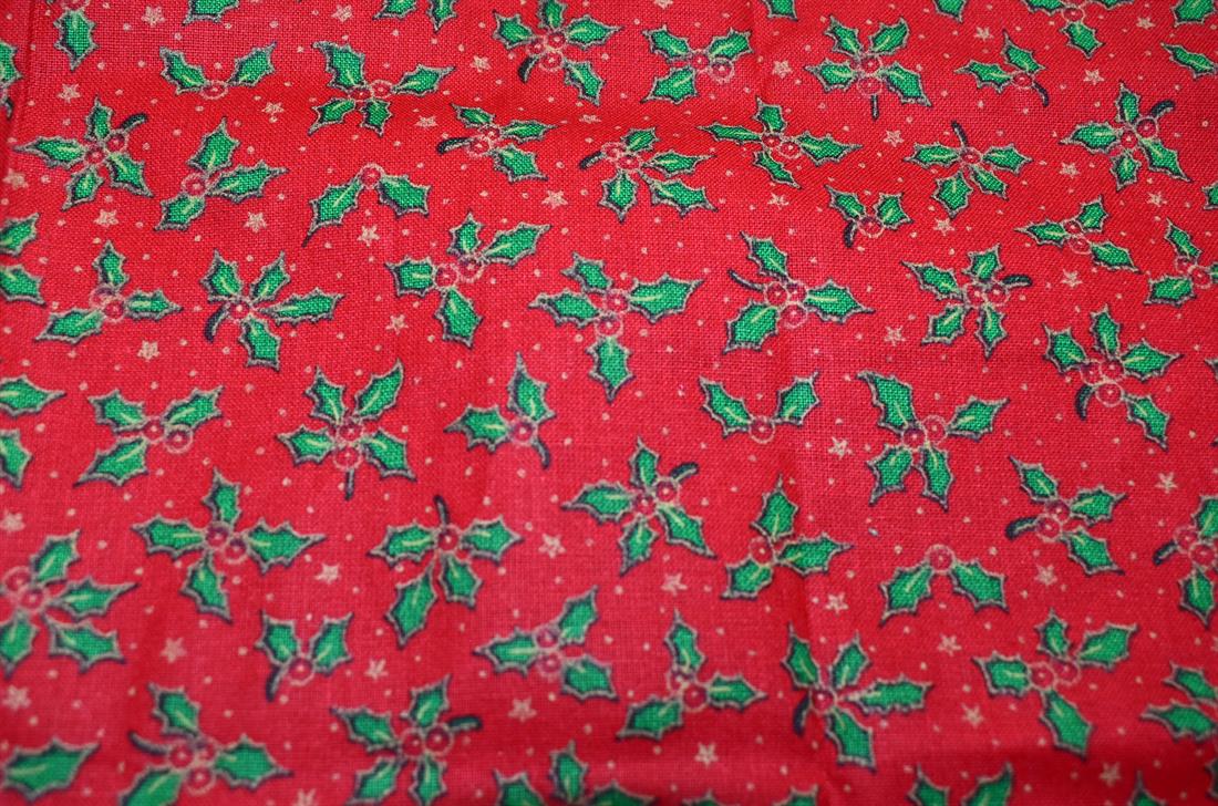 Red & Green Printed 100% Cotton Fabric
