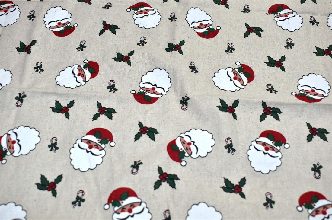 Cream Printed 100% Cotton Fabric