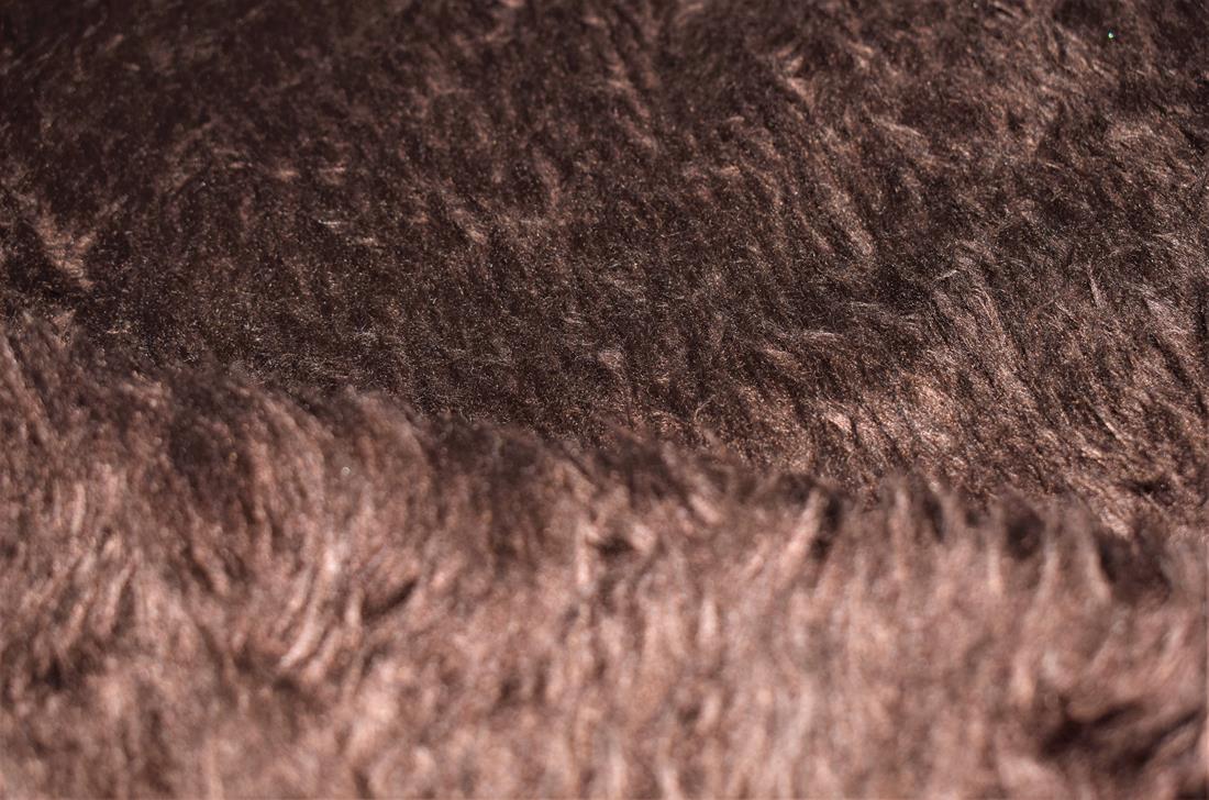Brown Super Plain Pile Animal Faux Fur Fabric
