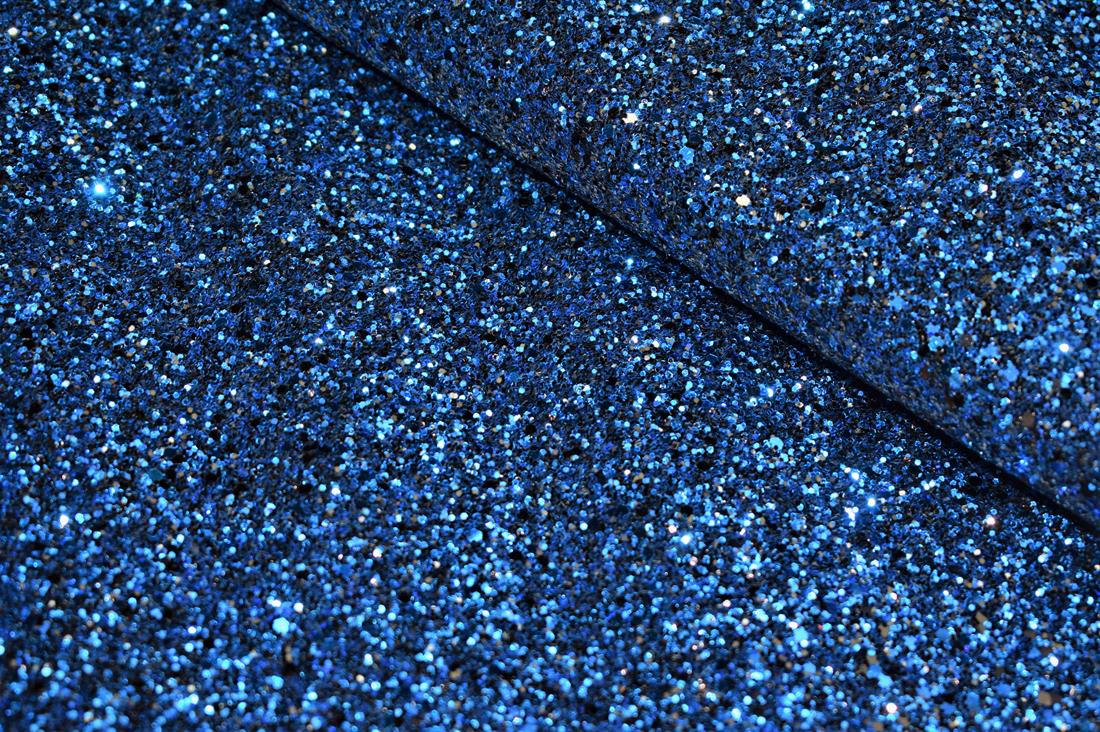 Royal Blue Glitter Flake Fabric
