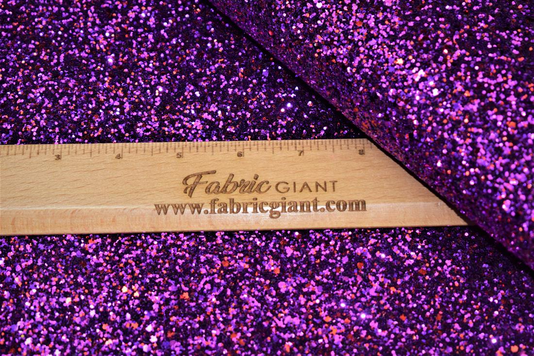 Purple Glitter Flake Fabric