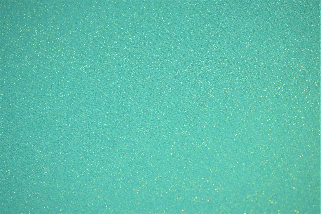 Aqua Glitter Cotton Fabric