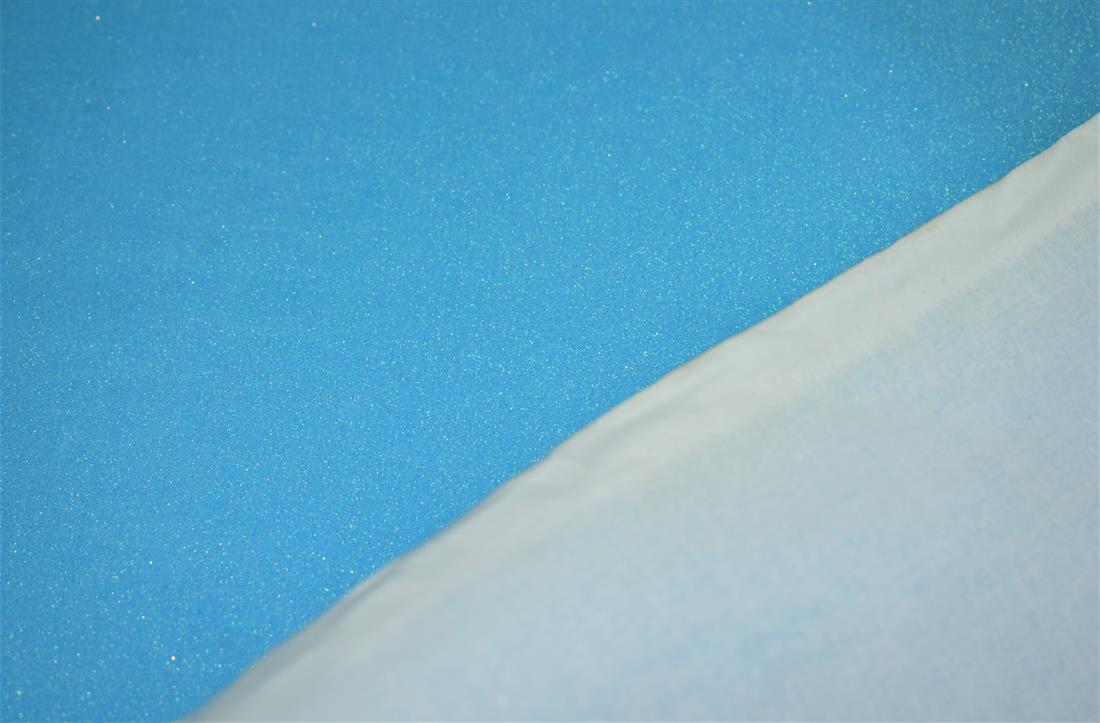 Turquoise Glitter Cotton Fabric