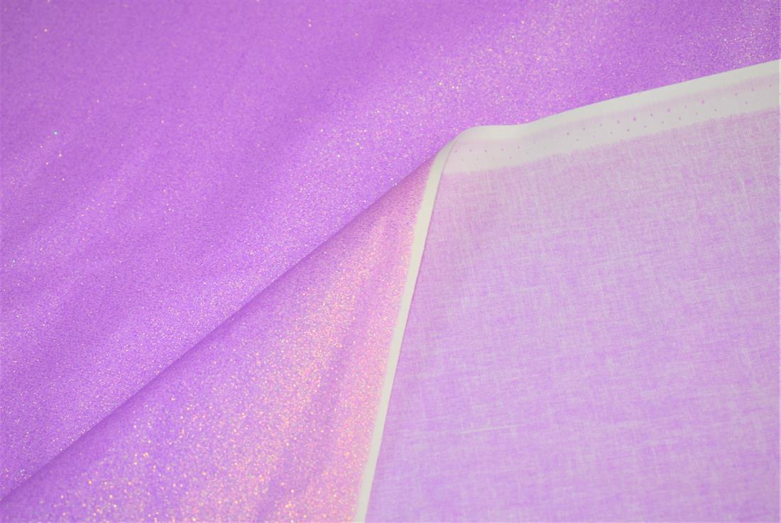 Lilac Glitter Cotton Fabric