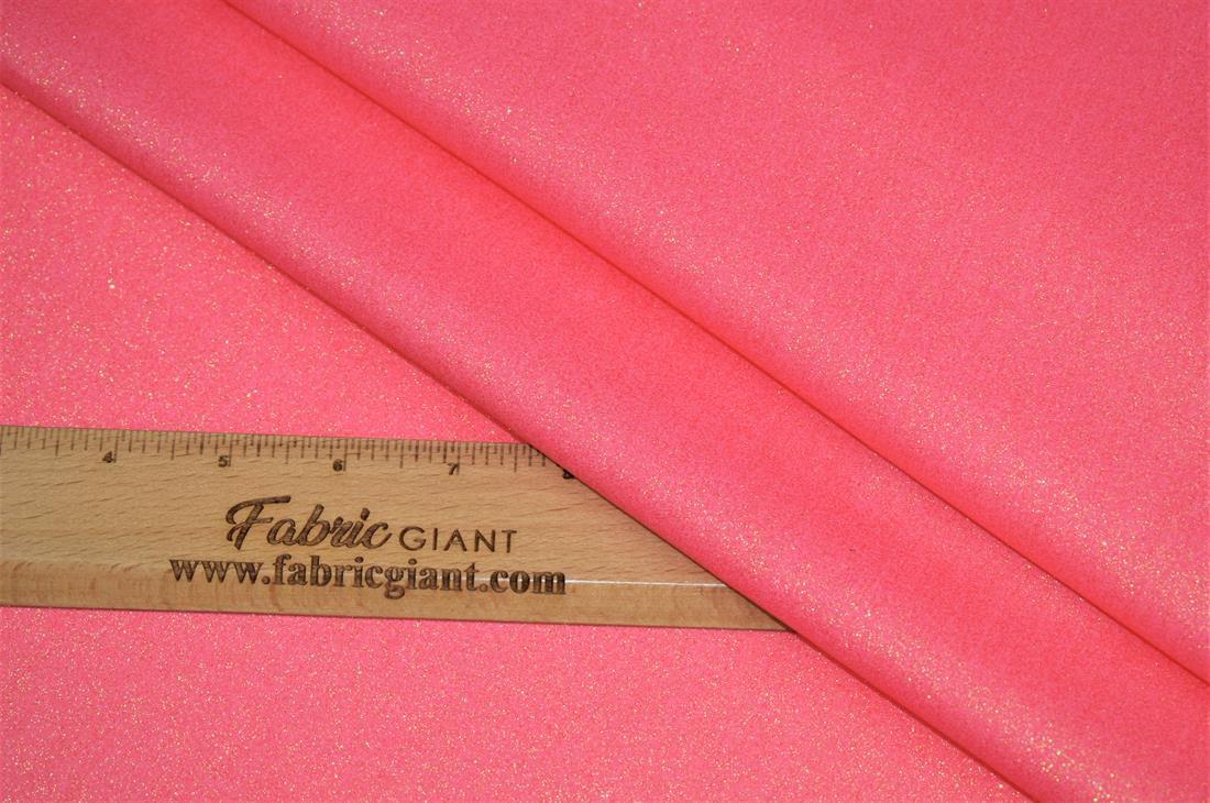 Dark Peach Glitter Cotton Fabric