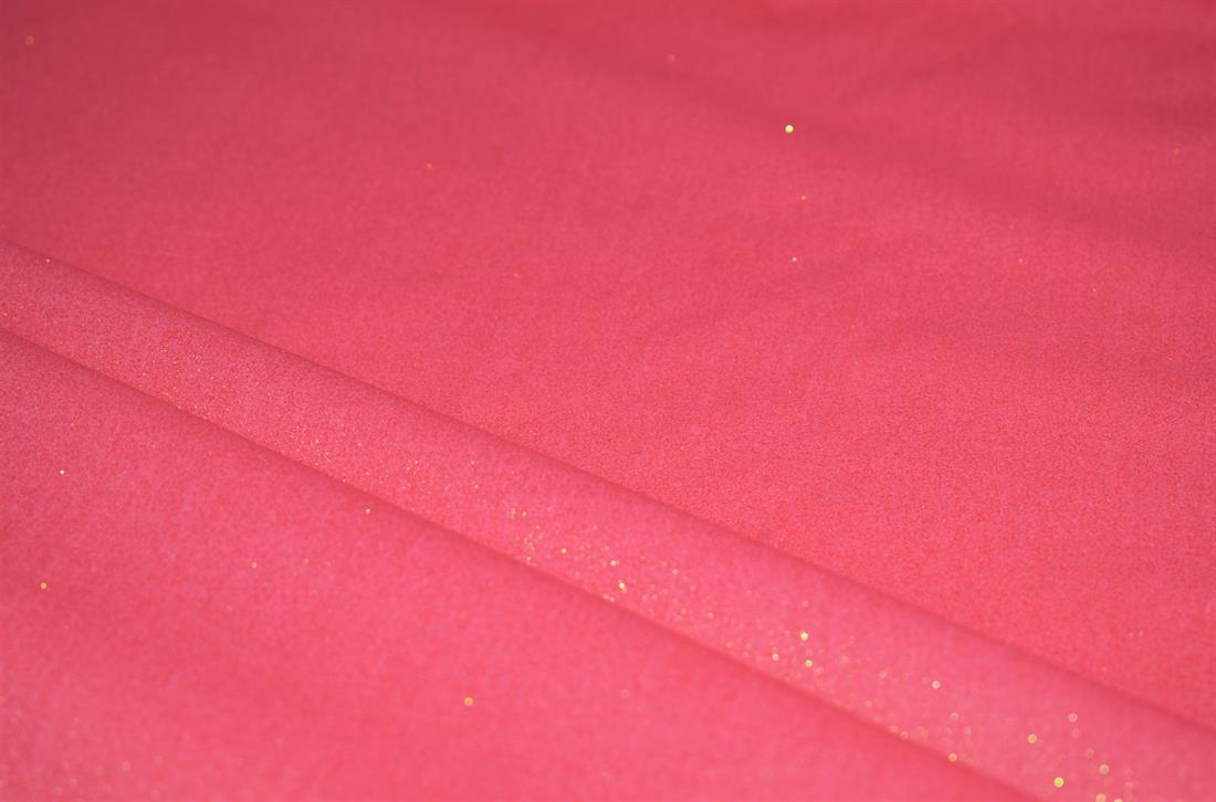 Dark Peach Glitter Cotton Fabric