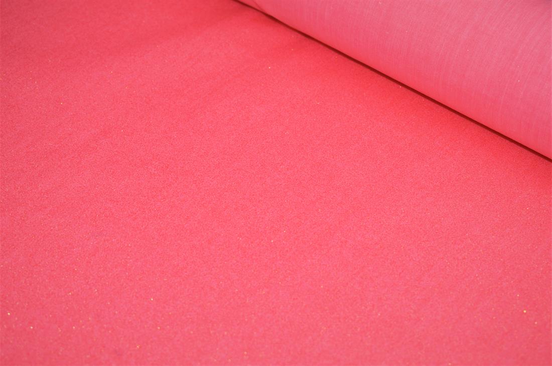 Dark Peach Glitter Cotton Fabric