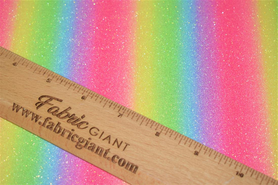 Rainbow Glitter Pride Seashell Scales Fabric Vinyl
