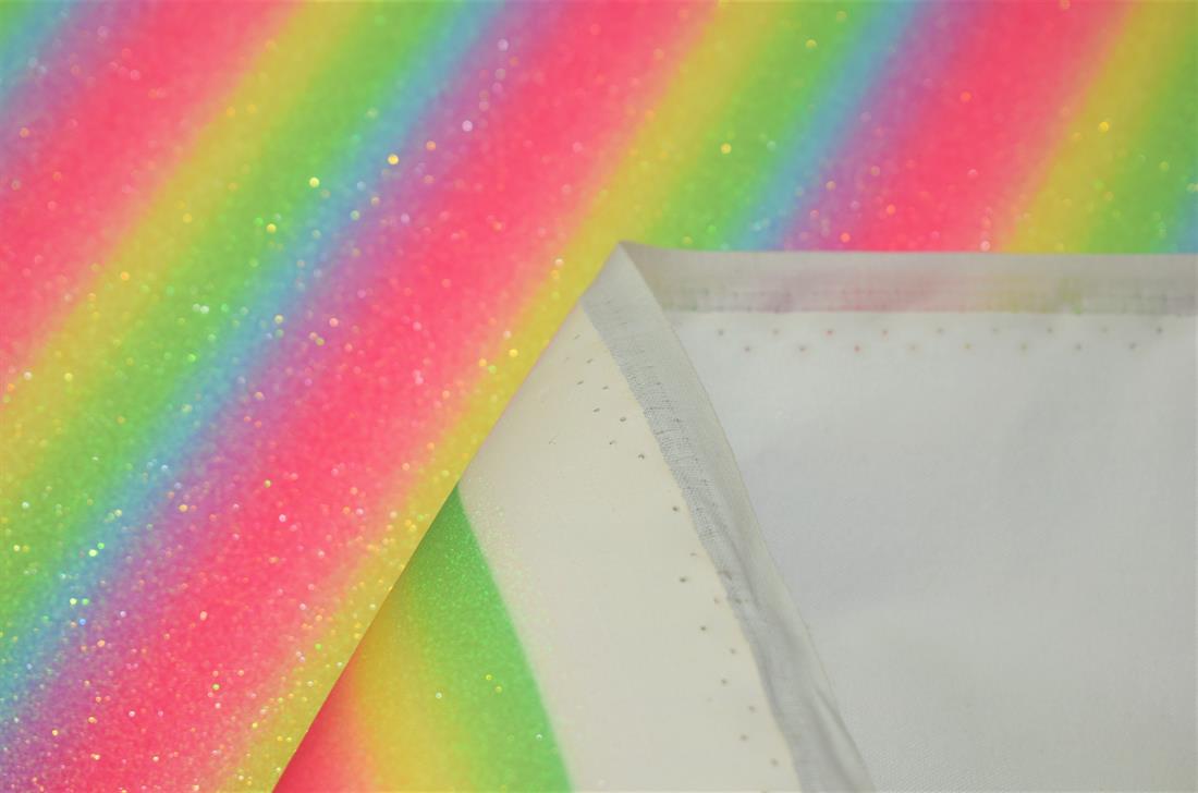 Rainbow Glitter Pride Seashell Scales Fabric Vinyl