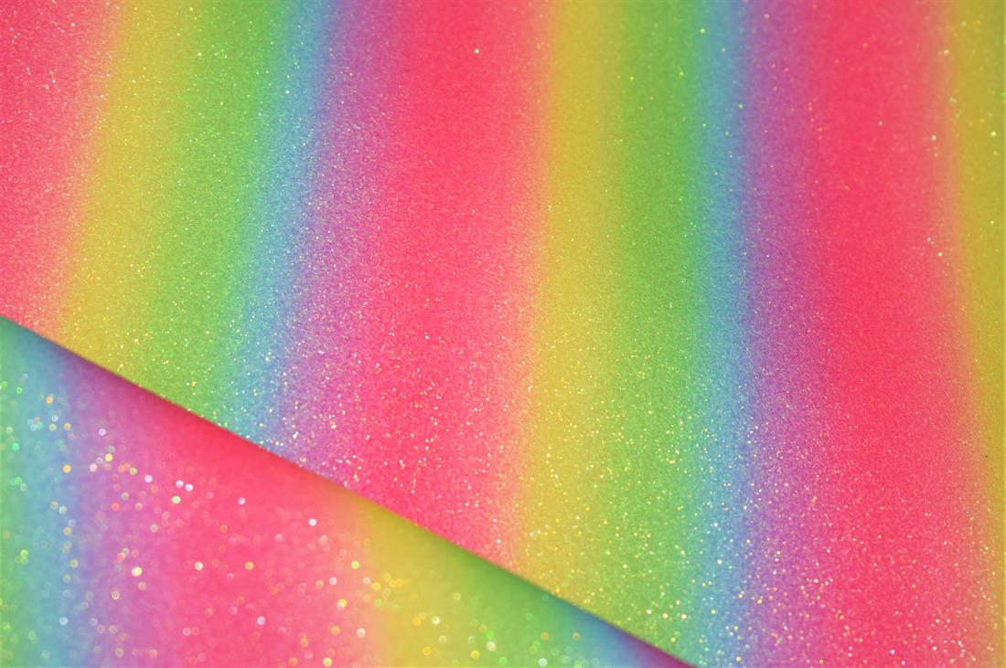 Rainbow Glitter Pride Seashell Scales Fabric Vinyl