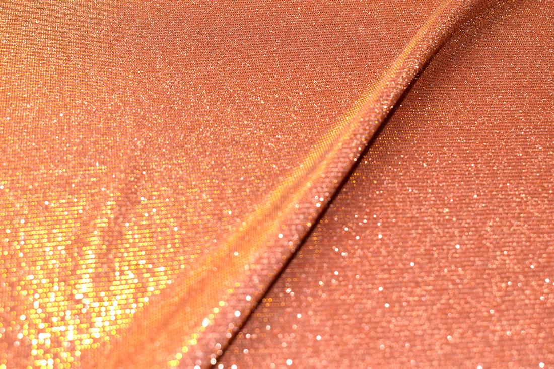 Orange Sparkly Glitter Stretch Moonlight Is a Stunning Sheer Evening…
