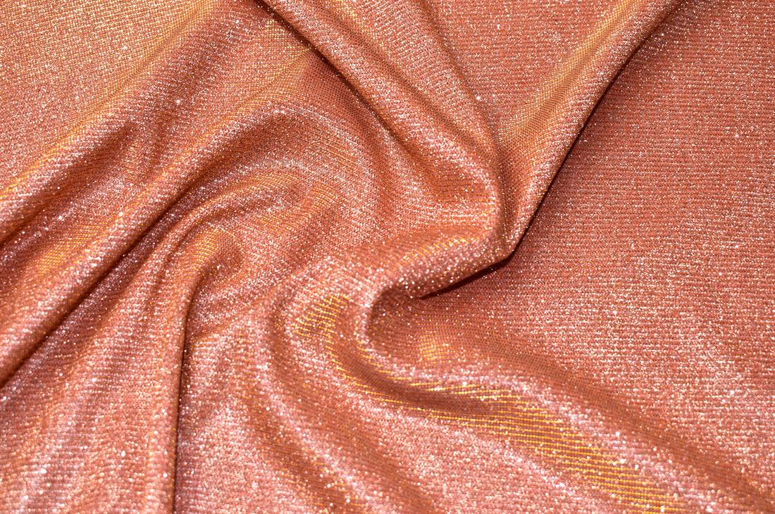 Orange Sparkly Glitter Stretch Moonlight Is a Stunning Sheer Evening…