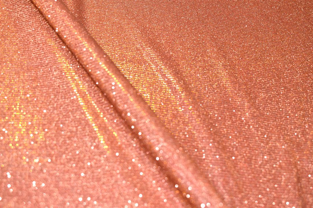 Orange Sparkly Glitter Stretch Moonlight Is a Stunning Sheer Evening…
