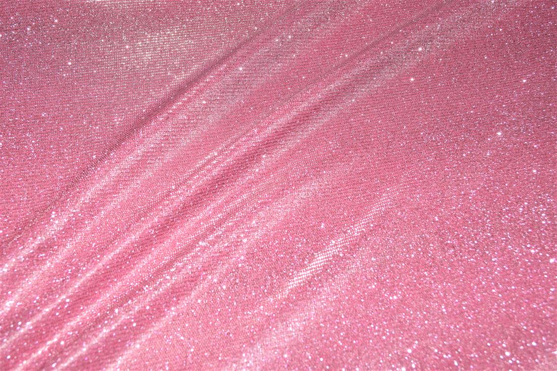Pink Sparkly Glitter Stretch Moonlight Is a Stunning Sheer Evening…