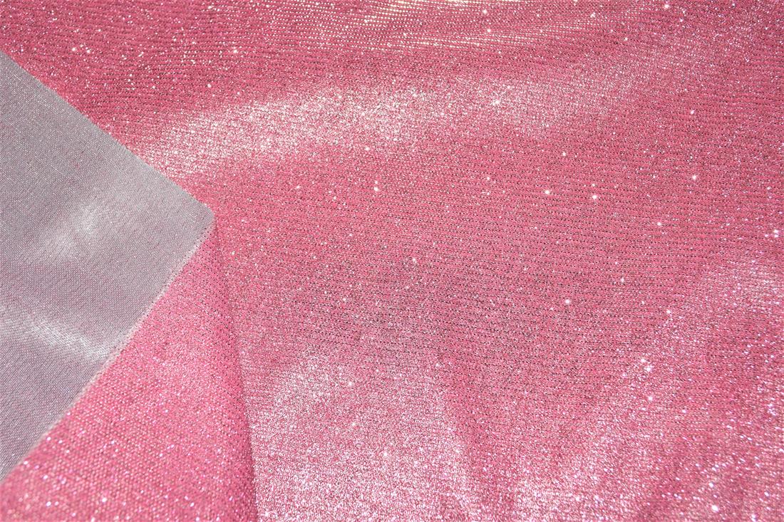 Pink Sparkly Glitter Stretch Moonlight Is a Stunning Sheer Evening…