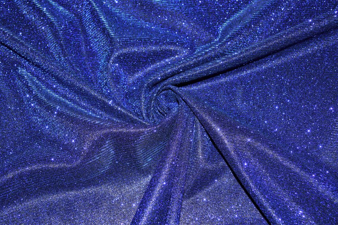 Royal Blue Sparkly Glitter Stretch Moonlight Is a Stunning Sheer…
