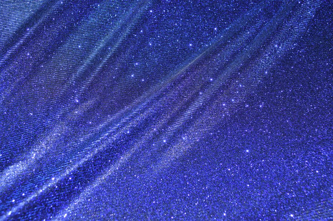Royal Blue Sparkly Glitter Stretch Moonlight Is a Stunning Sheer…