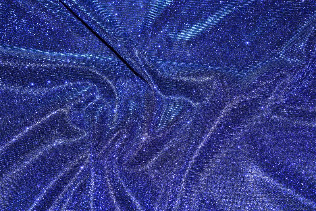 Royal Blue Sparkly Glitter Stretch Moonlight Is a Stunning Sheer…