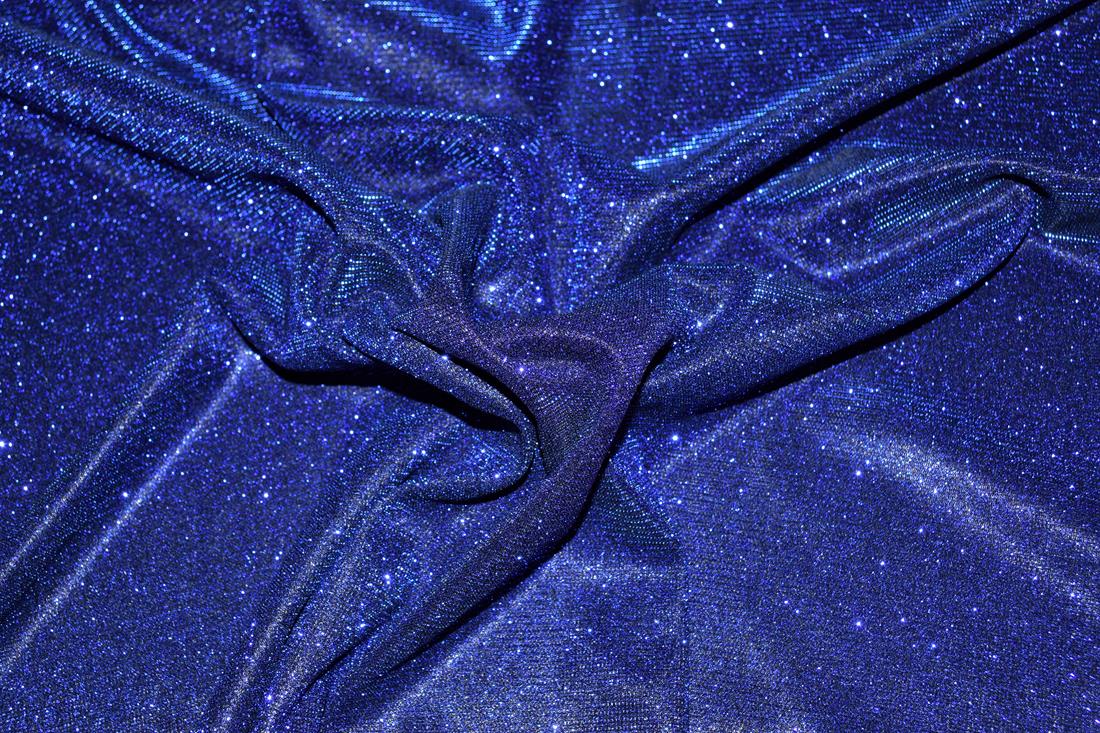 Royal Blue Sparkly Glitter Stretch Moonlight Is a Stunning Sheer…