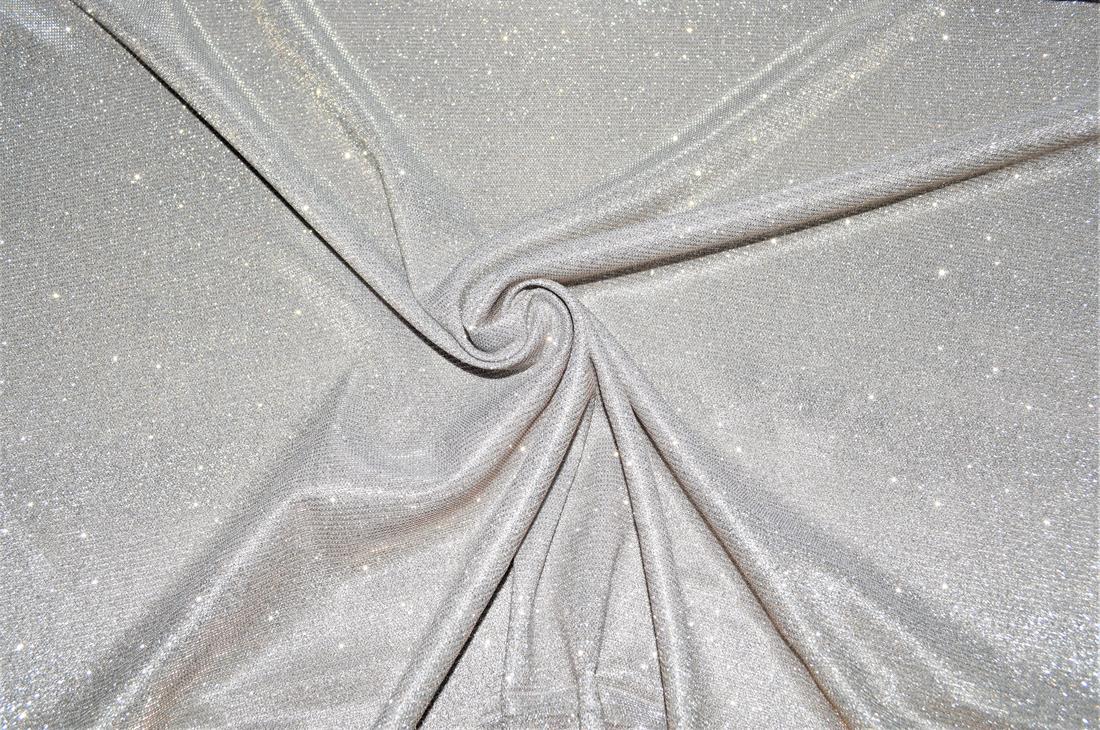 Silver & Grey Sparkly Glitter Stretch Moonlight Is a Stunning Sheer…