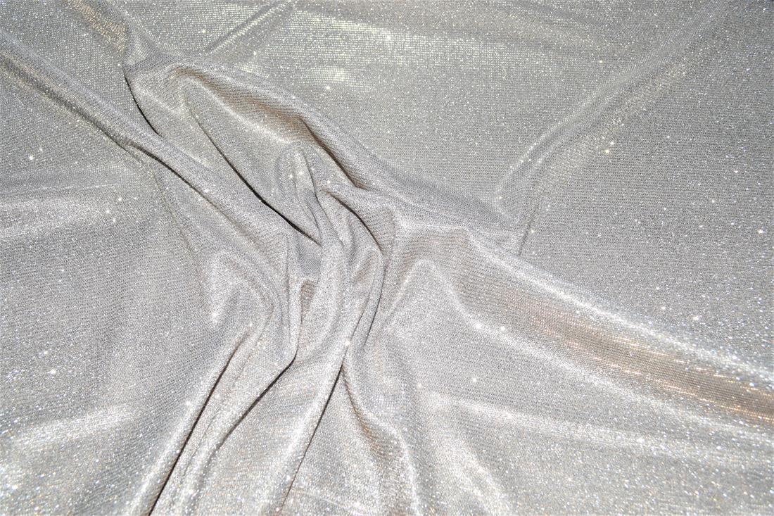 Silver & Grey Sparkly Glitter Stretch Moonlight Is a Stunning Sheer…