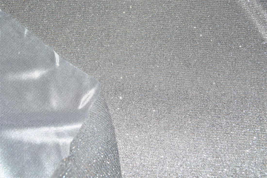 Silver & Grey Sparkly Glitter Stretch Moonlight Is a Stunning Sheer…