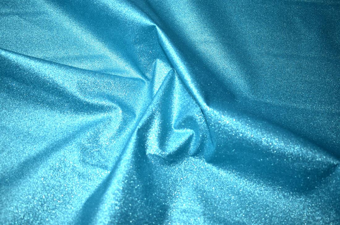 Baby Blue Cotton Glitter Base Fabric
