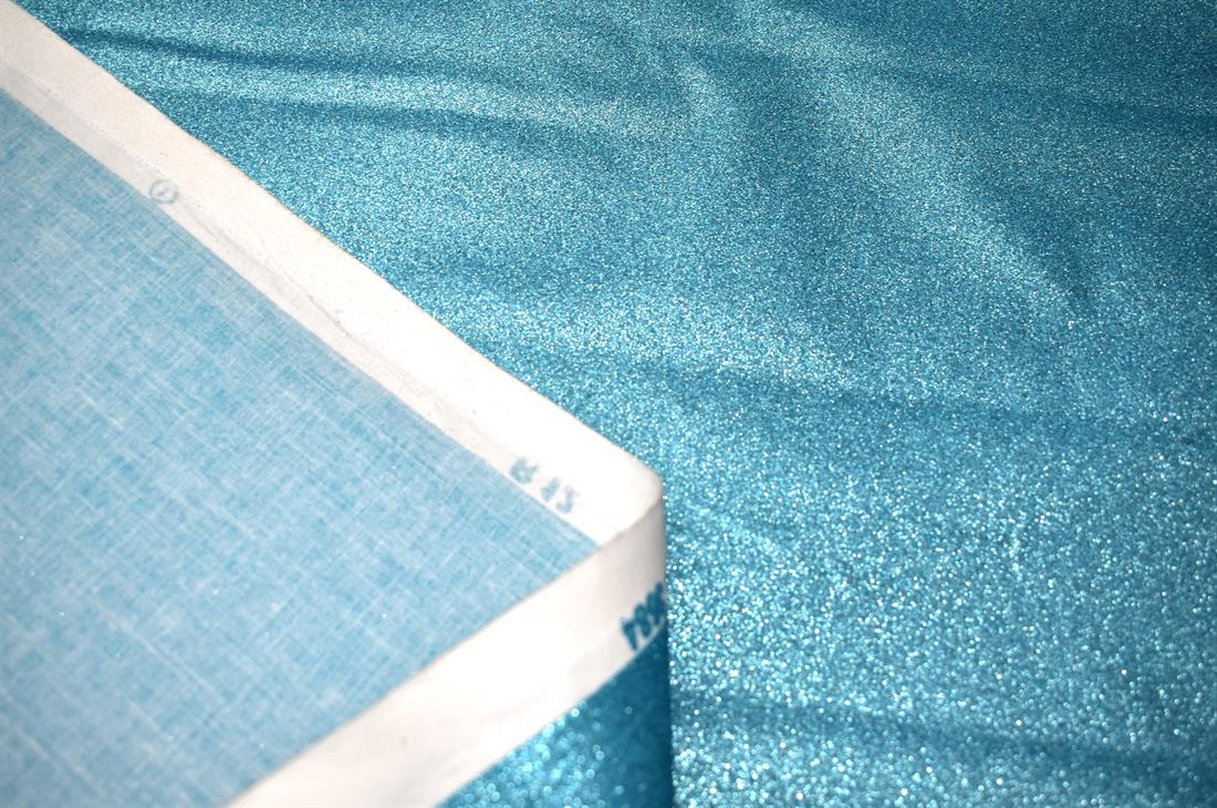 Baby Blue Cotton Glitter Base Fabric