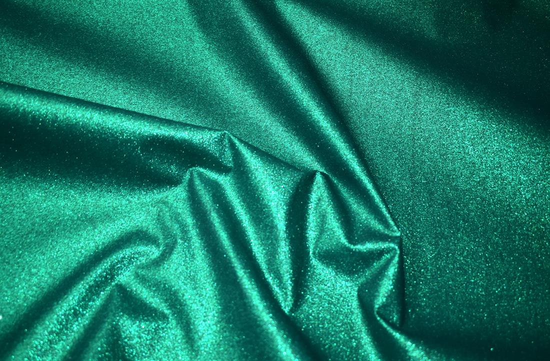 Green Cotton Glitter Base Fabric
