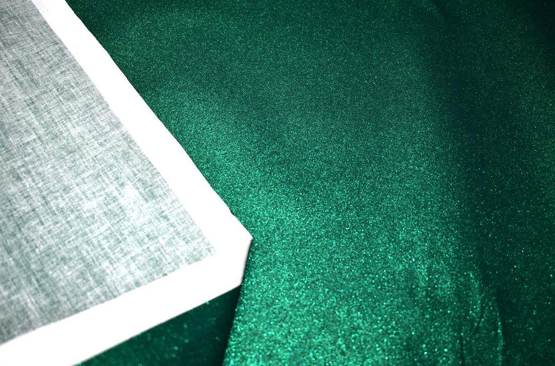 Green Cotton Glitter Base Fabric