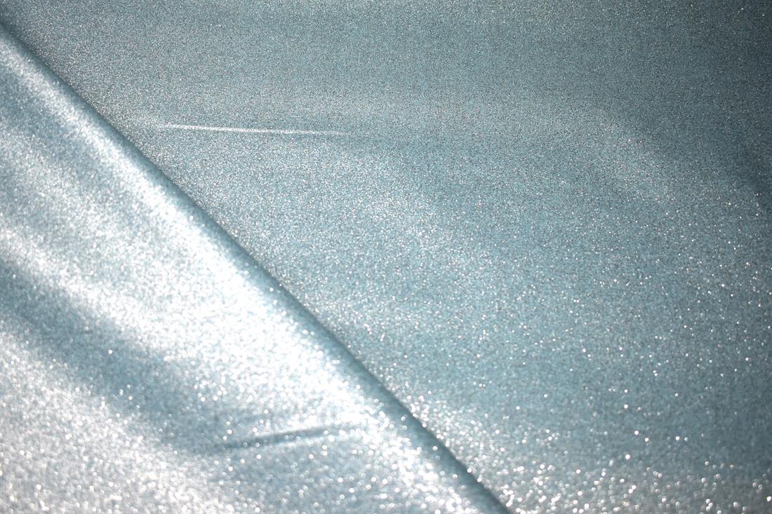 Sky Blue Cotton Glitter Base Fabric