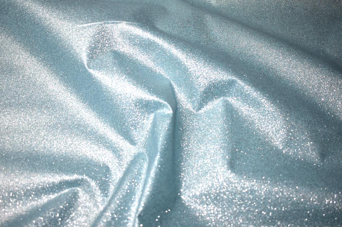 Sky Blue Cotton Glitter Base Fabric