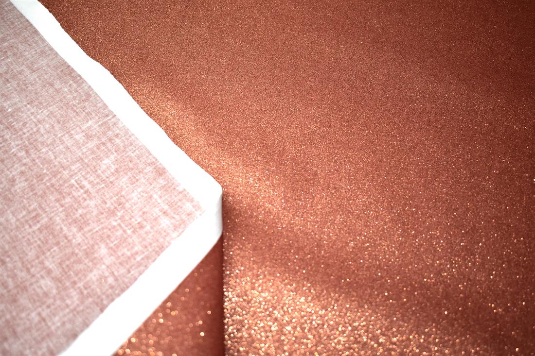 Peach Cotton Glitter Base Fabric