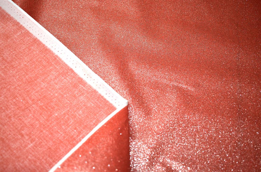 Orange Cotton Glitter Base Fabric