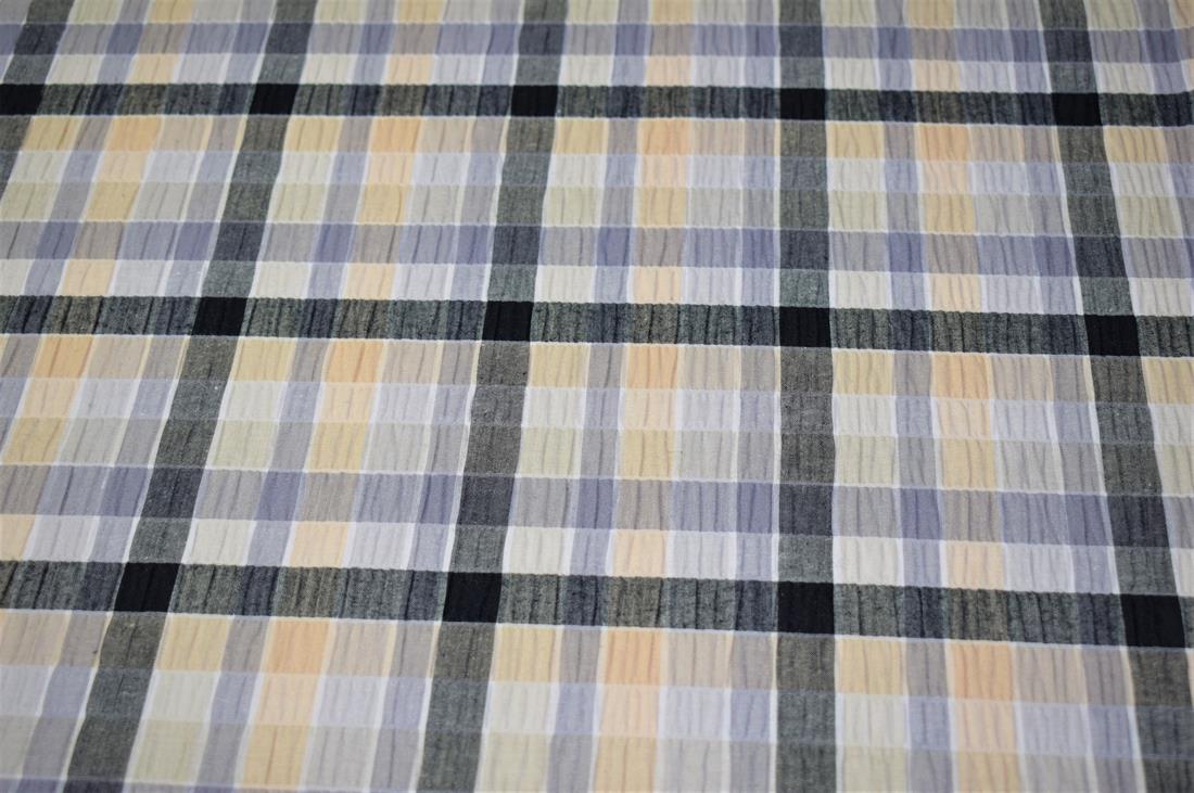 Gingham Print Gauze Fabric