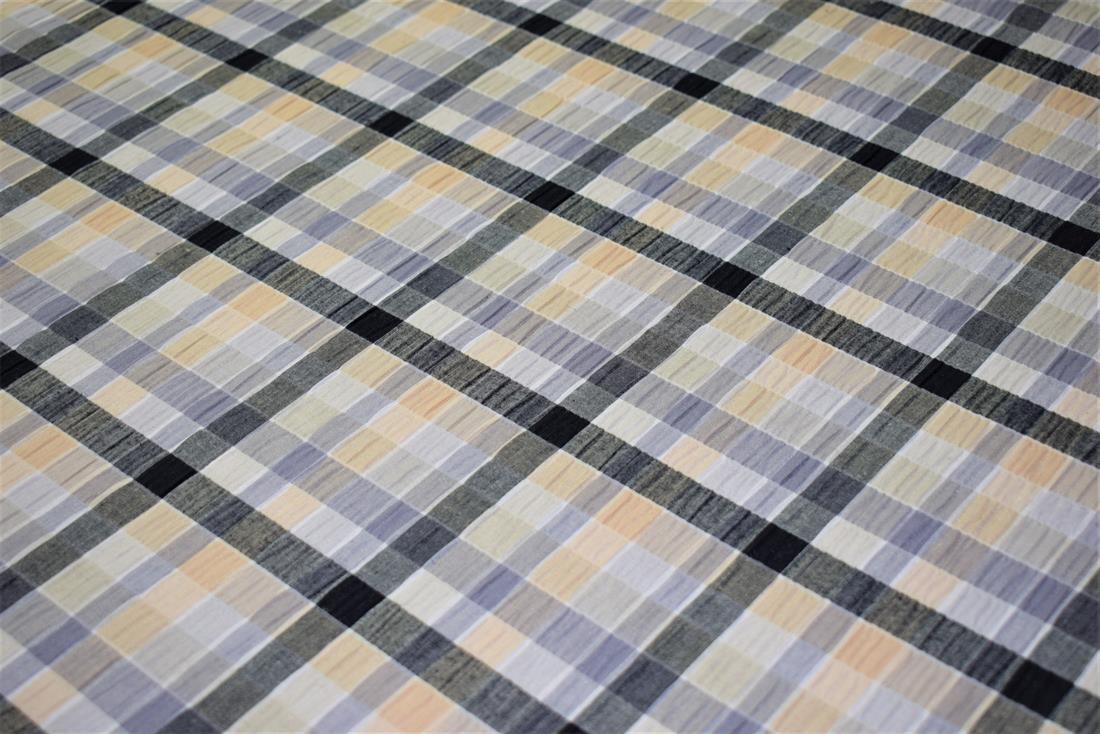 Gingham Print Gauze Fabric