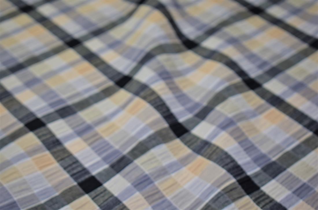 Gingham Print Gauze Fabric