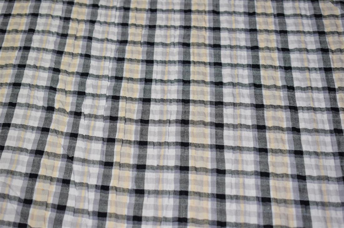 Gingham Print Gauze Fabric