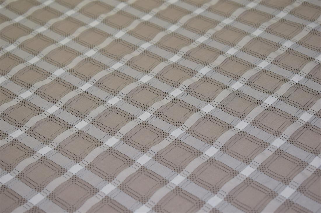 Gingham Print Gauze Fabric