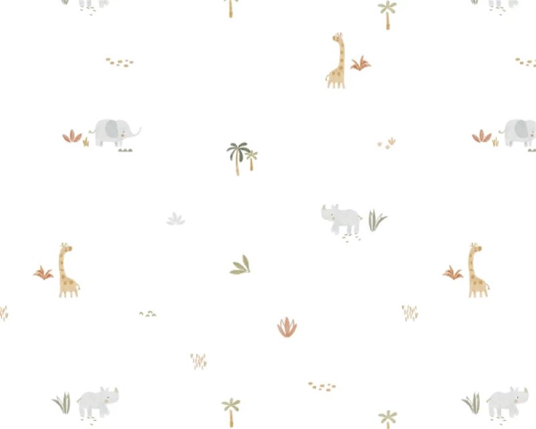 Off White Muslin Printed Gauze Fabric