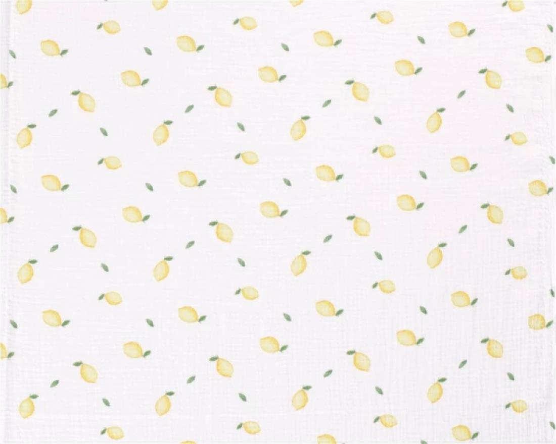White Muslin Printed Gauze Fabric