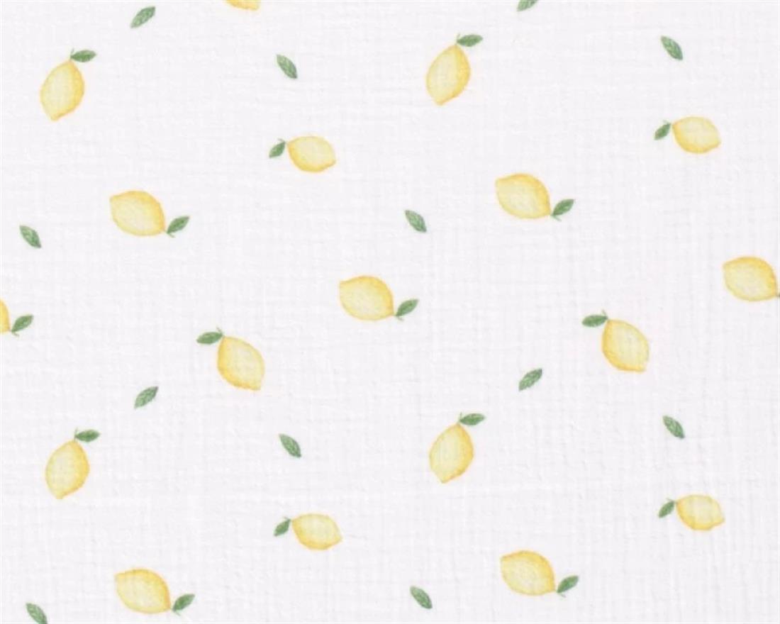 White Muslin Printed Gauze Fabric