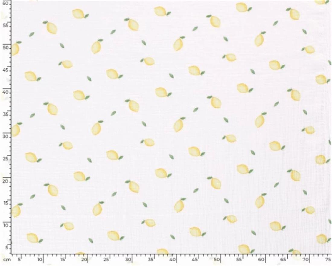 White Muslin Printed Gauze Fabric