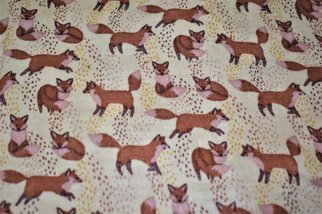 Spotty Foxes Double Gauze Fabric
