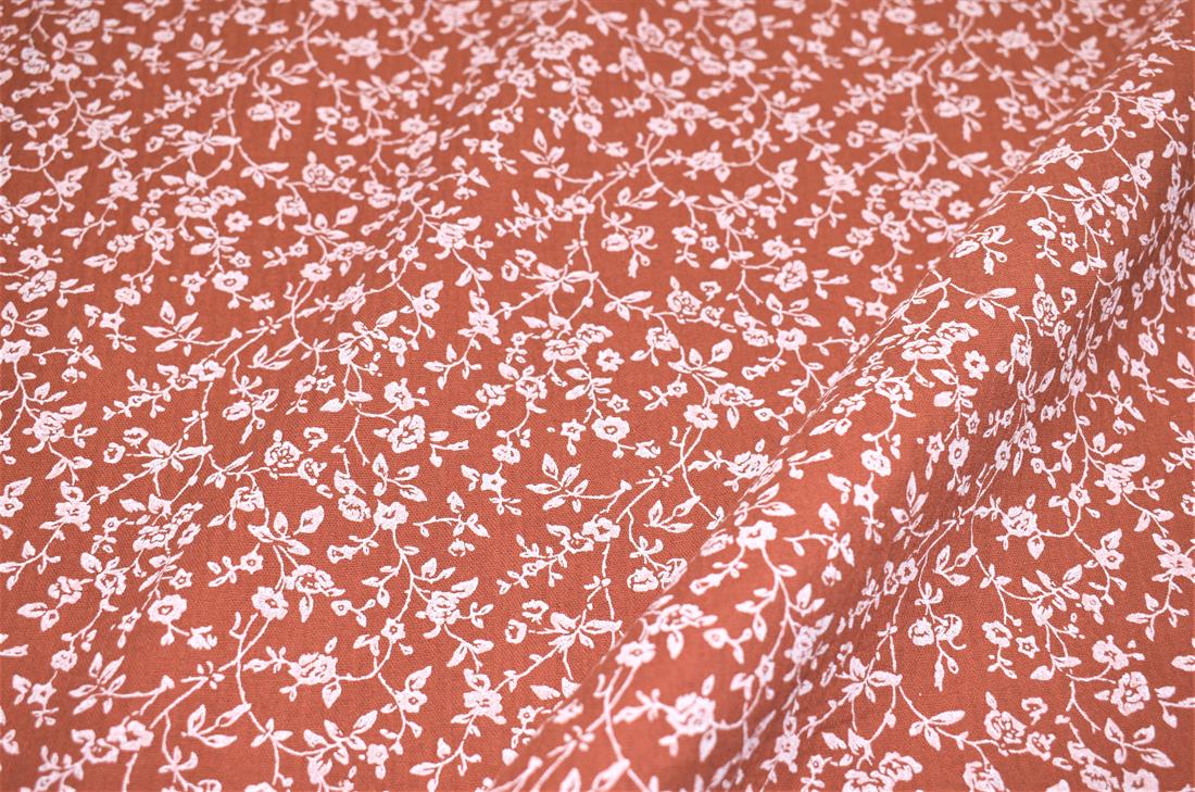 Ditsy Flower Fields Double Gauze Printed Fabric