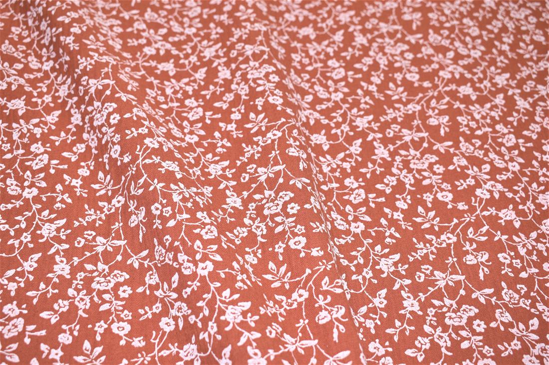 Ditsy Flower Fields Double Gauze Printed Fabric