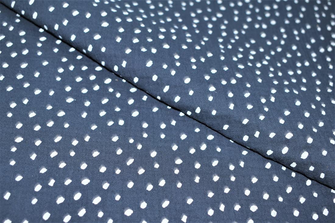 Ditsy Dots Double Gauze Printed Fabric
